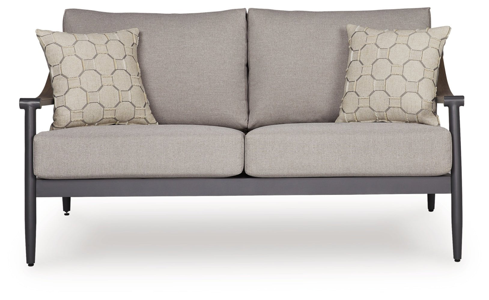 AshleyOcean Beach Outdoor Loveseat with Cushion