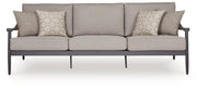 AshleyOcean Beach Outdoor Sofa with Cushion
