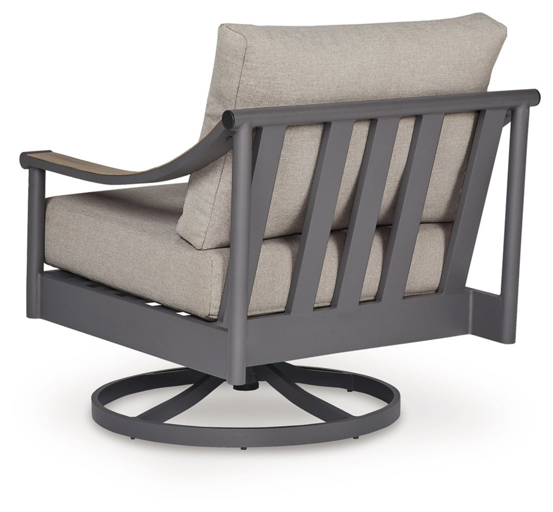 AshleyOcean Beach Outdoor Swivel Lounge with Cushion