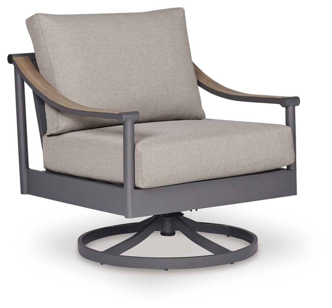 AshleyOcean Beach Outdoor Swivel Lounge with Cushion