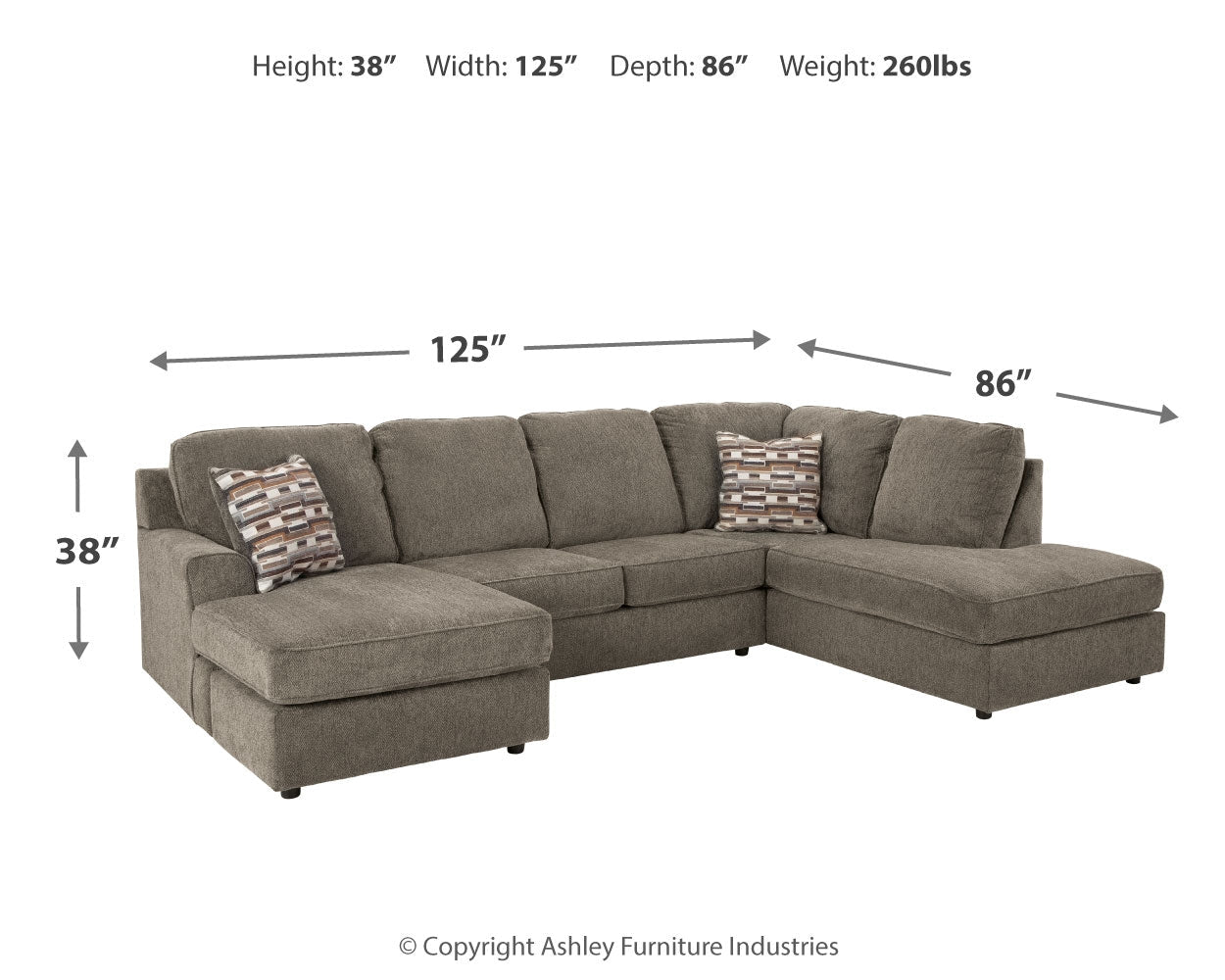 AshleyO'Phannon 2 - Piece Sectional with Chaise