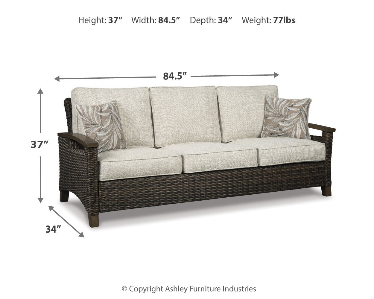 AshleyParadise Trail Outdoor Sofa and Loveseat