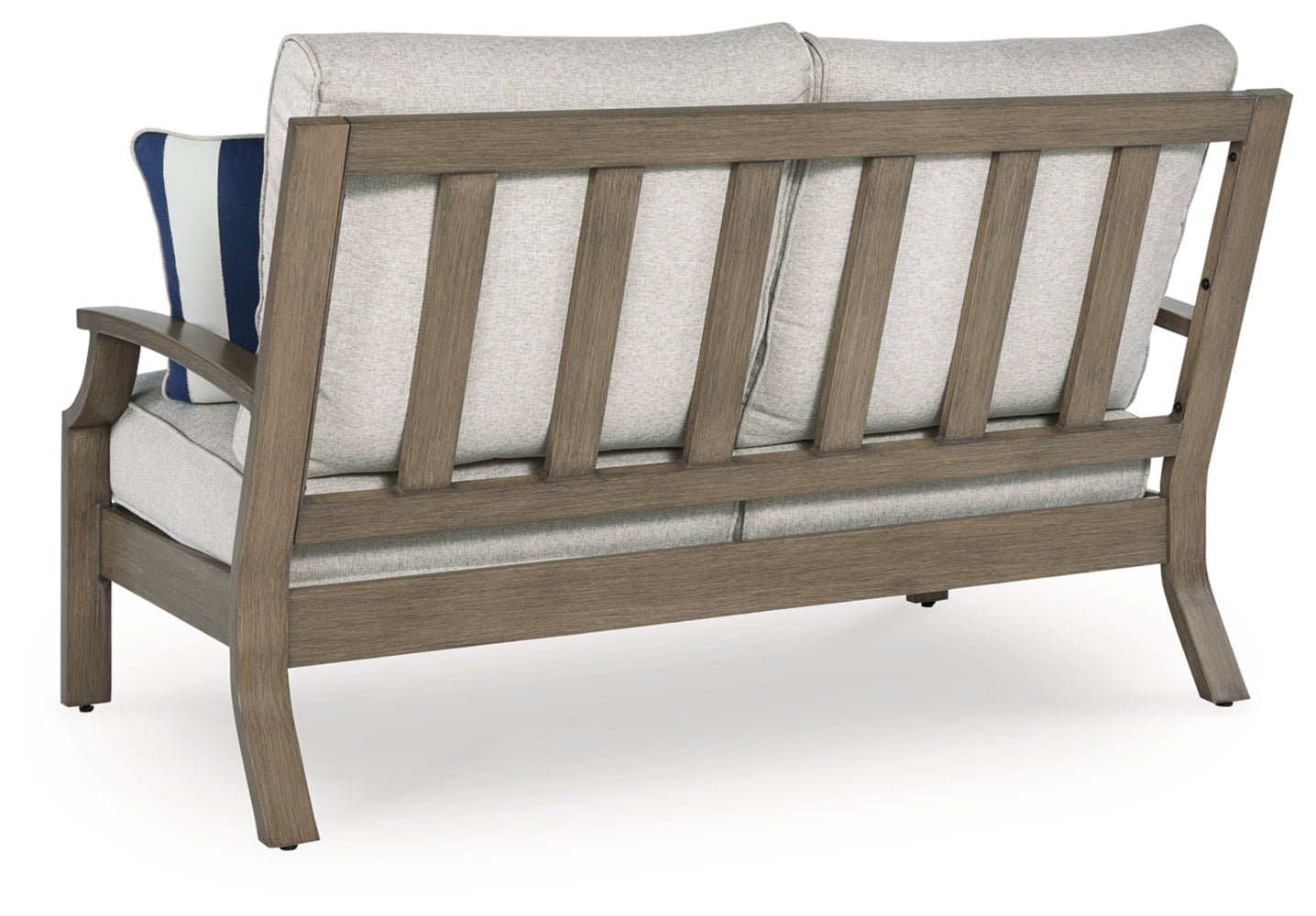 AshleyRainier Ranch Outdoor Sofa and Loveseat with Coffee Table