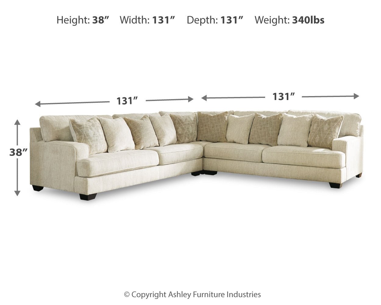 AshleyRawcliffe 3 - Piece Sectional