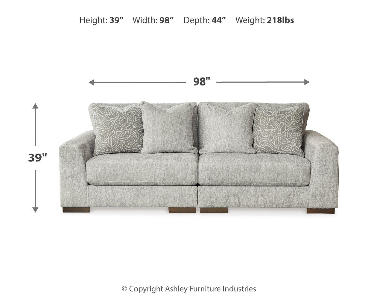 AshleyRegent Park 2 - Piece Sectional Loveseat