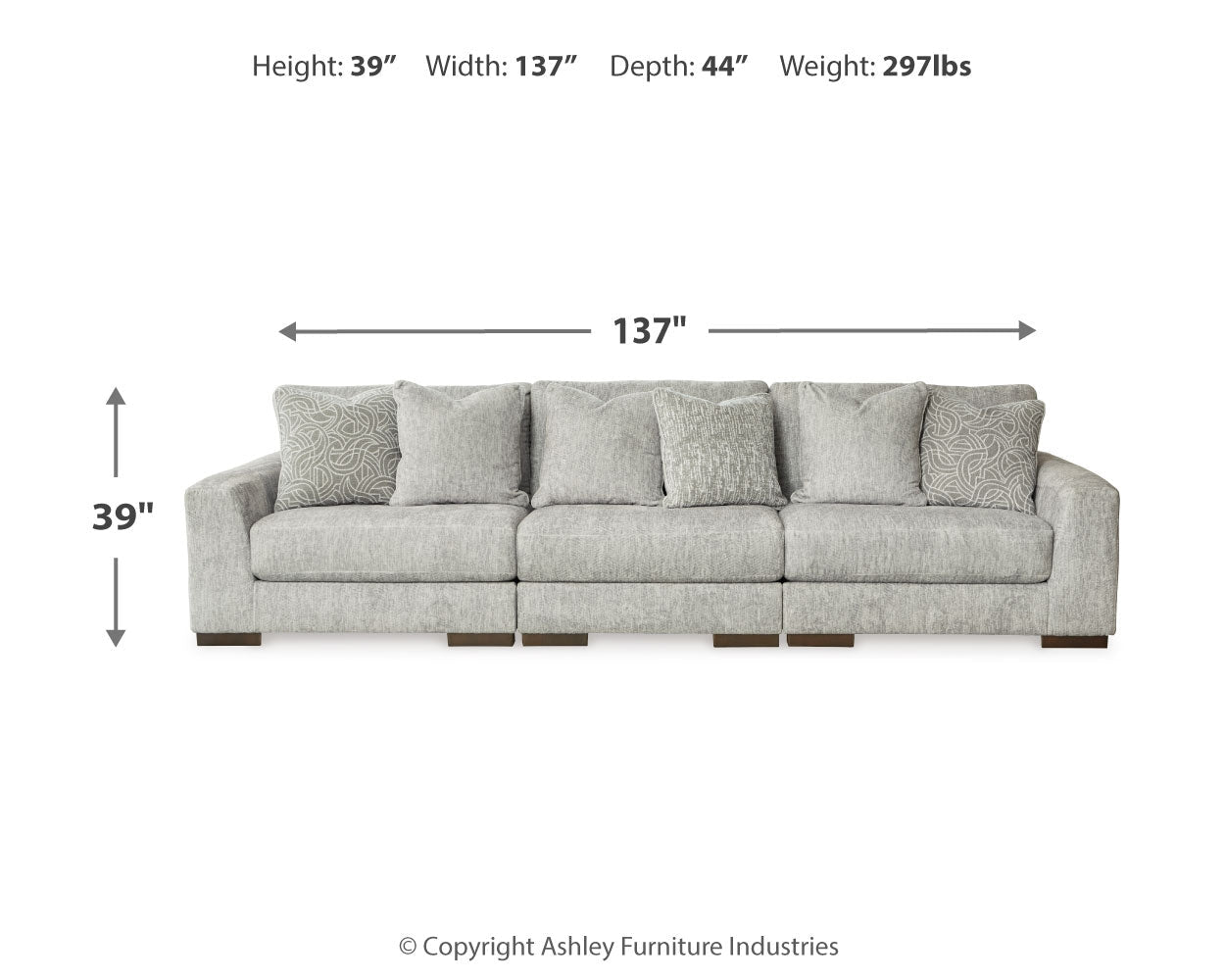 AshleyRegent Park 3 - Piece Sectional Sofa