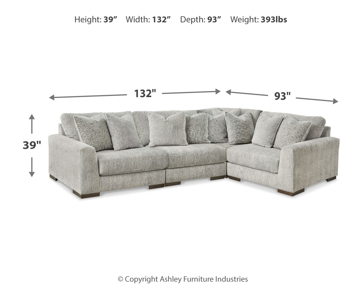 AshleyRegent Park 4 - Piece Sectional