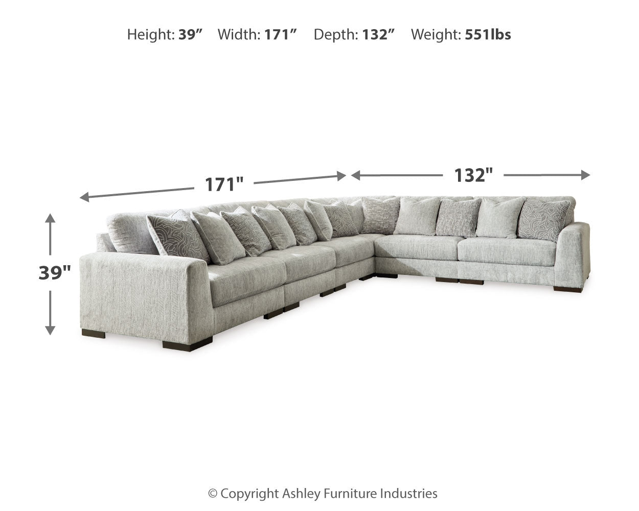 AshleyRegent Park 6 - Piece Sectional
