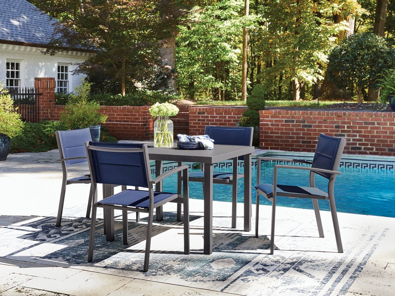 AshleyRocky Creek Outdoor Dining Set