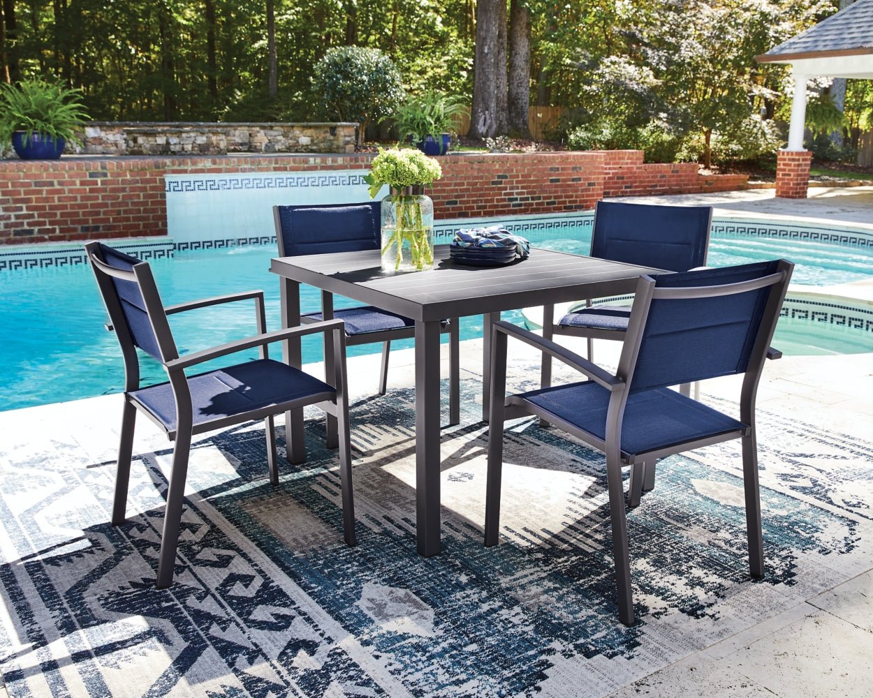 AshleyRocky Creek Outdoor Dining Set