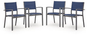 AshleyRocky Creek Outdoor Sling Arm Chair (Set of 4)
