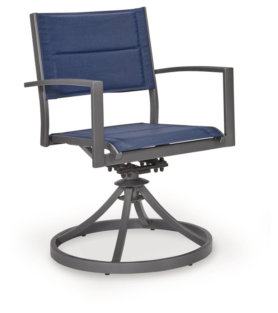 AshleyRocky Creek Outdoor Sling Swivel Chair (Set of 2)
