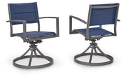 AshleyRocky Creek Outdoor Sling Swivel Chair (Set of 2)