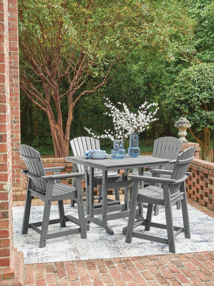 AshleySanctuary Beach Counter Dining Set