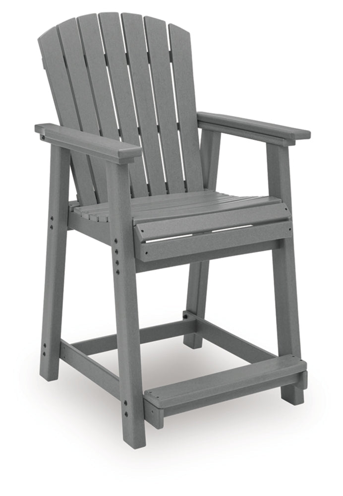 AshleySanctuary Beach Outdoor Counter Height Bar Stool (Set of 2)