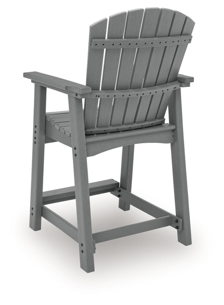 AshleySanctuary Beach Outdoor Counter Height Bar Stool (Set of 2)
