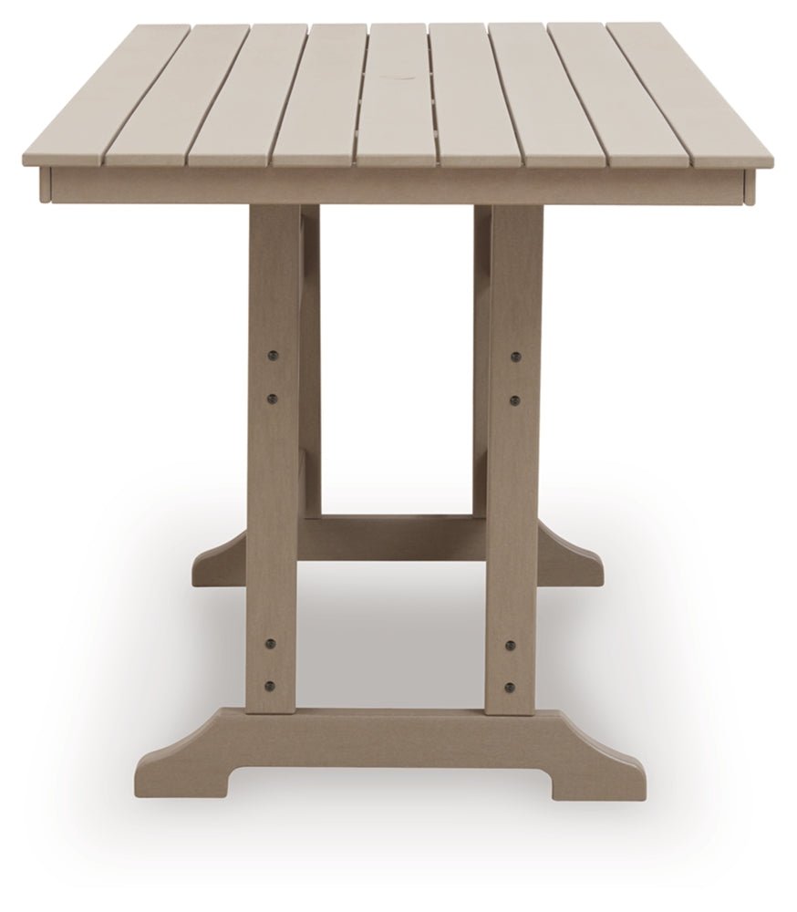 AshleySeacliff Beach Outdoor Counter Height Dining Table