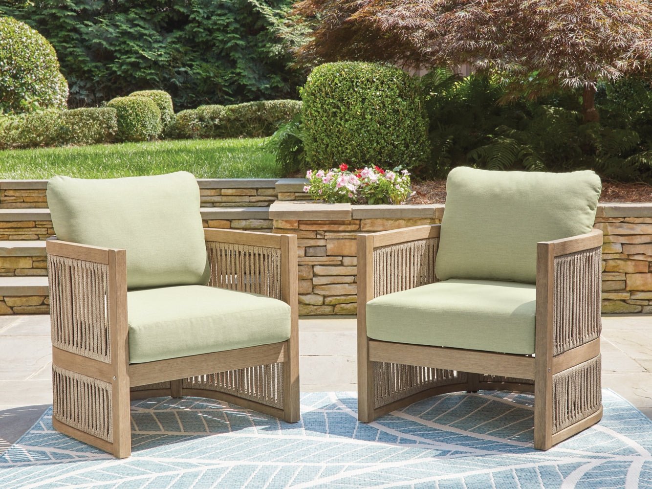 AshleySerena Shores Outdoor Lounge Chair (Set of 2)
