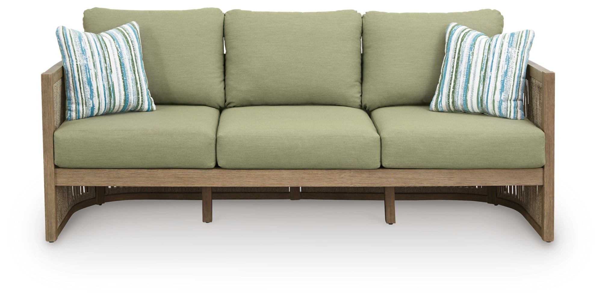 AshleySerena Shores Outdoor Sofa and 2 Chairs with Coffee Table
