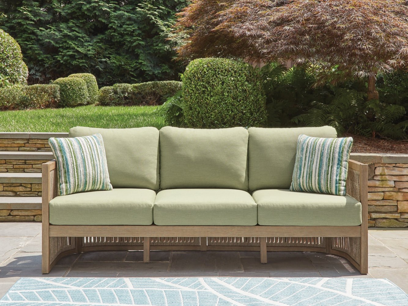 AshleySerena Shores Outdoor Sofa with Cushion