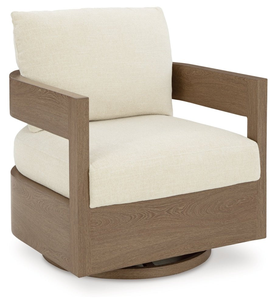 AshleySerene Bay Outdoor Sofa and 2 Chairs with Coffee Table