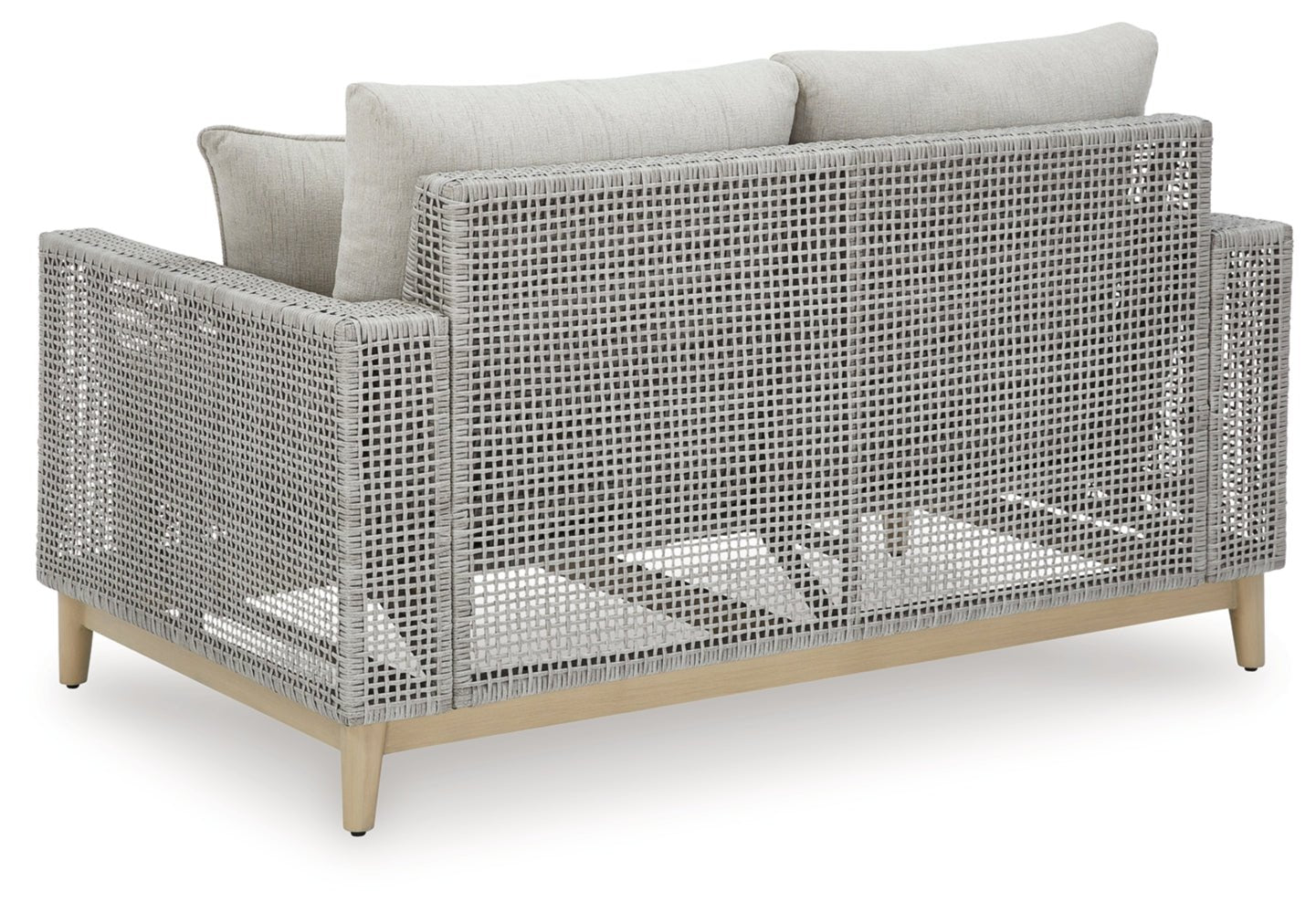 AshleySeton Creek Outdoor Sofa and Loveseat with Coffee Table