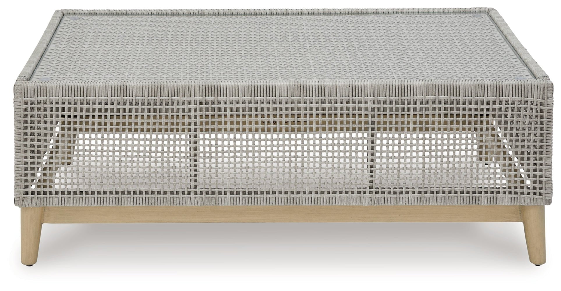 AshleySeton Creek Outdoor Sofa and Loveseat with Coffee Table