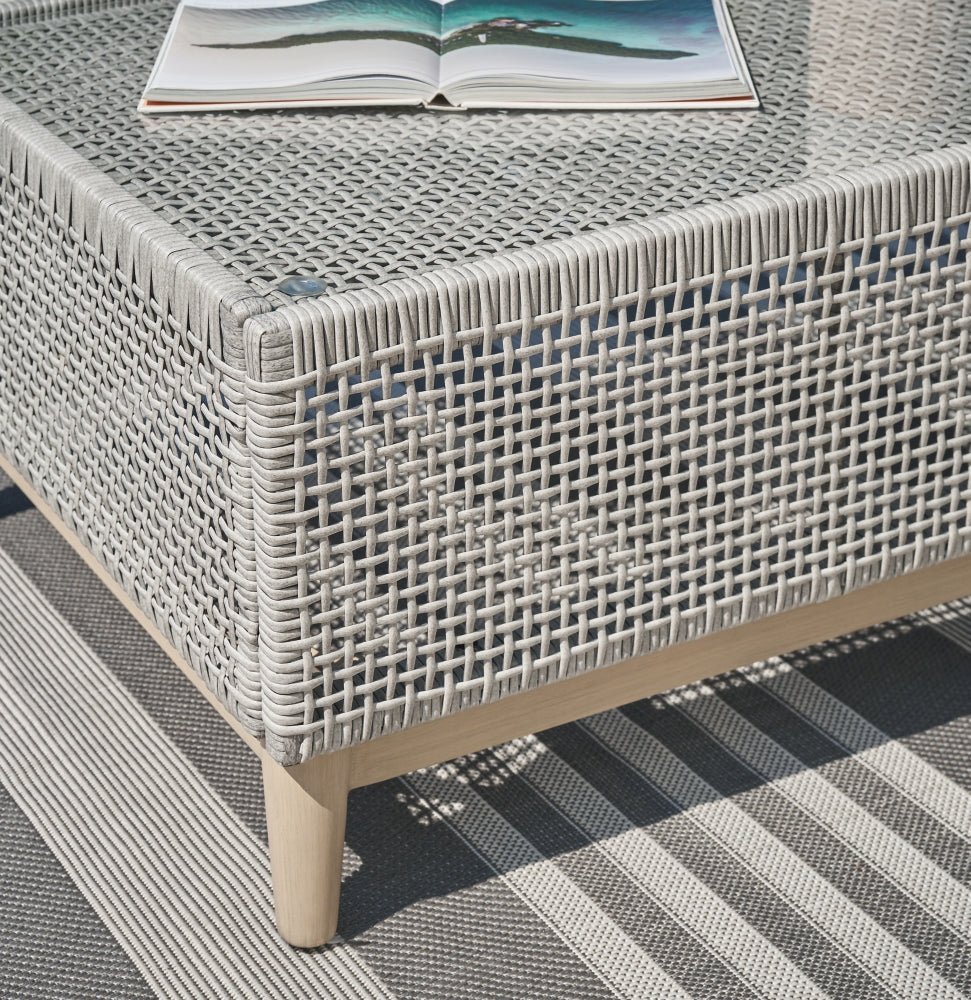 AshleySeton Creek Outdoor Sofa and Loveseat with Coffee Table