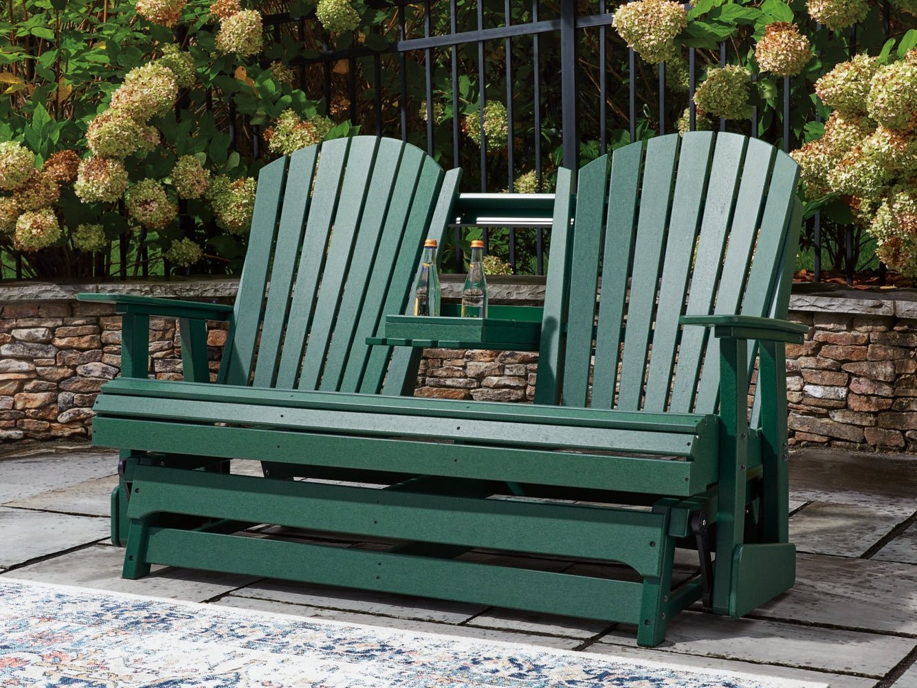 AshleyShell Beach Outdoor Loveseat Glider