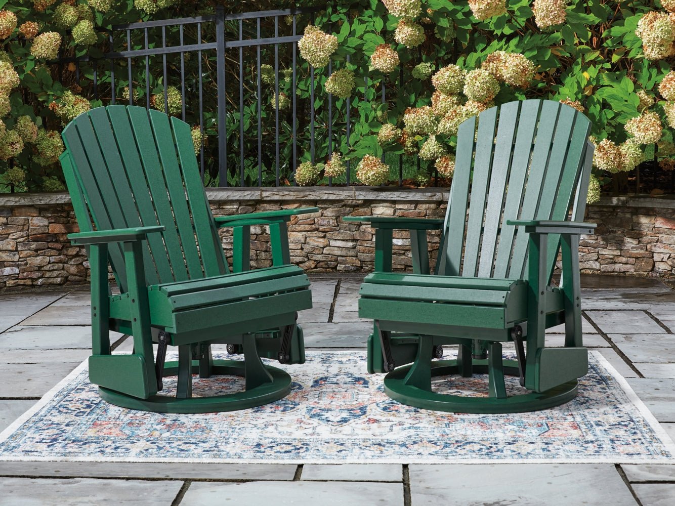AshleyShell Beach Outdoor Swivel Glider Chair
