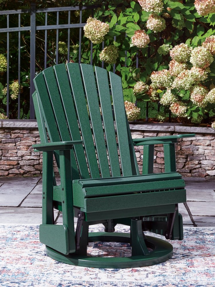 AshleyShell Beach Outdoor Swivel Glider Chair