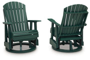 AshleyShell Beach Outdoor Swivel Glider Chair