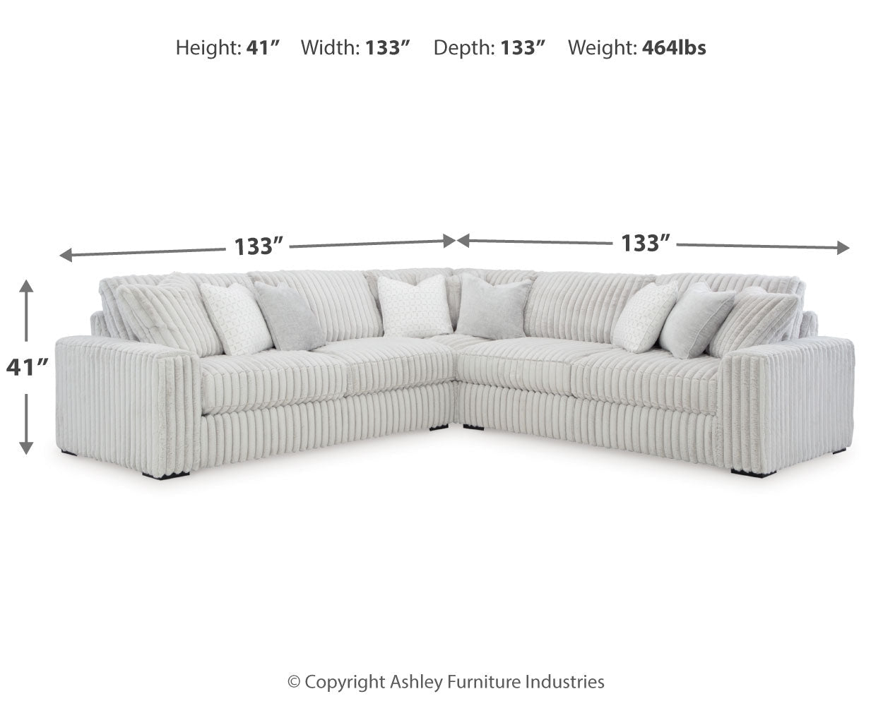 AshleyStupendous 3 - Piece Sectional