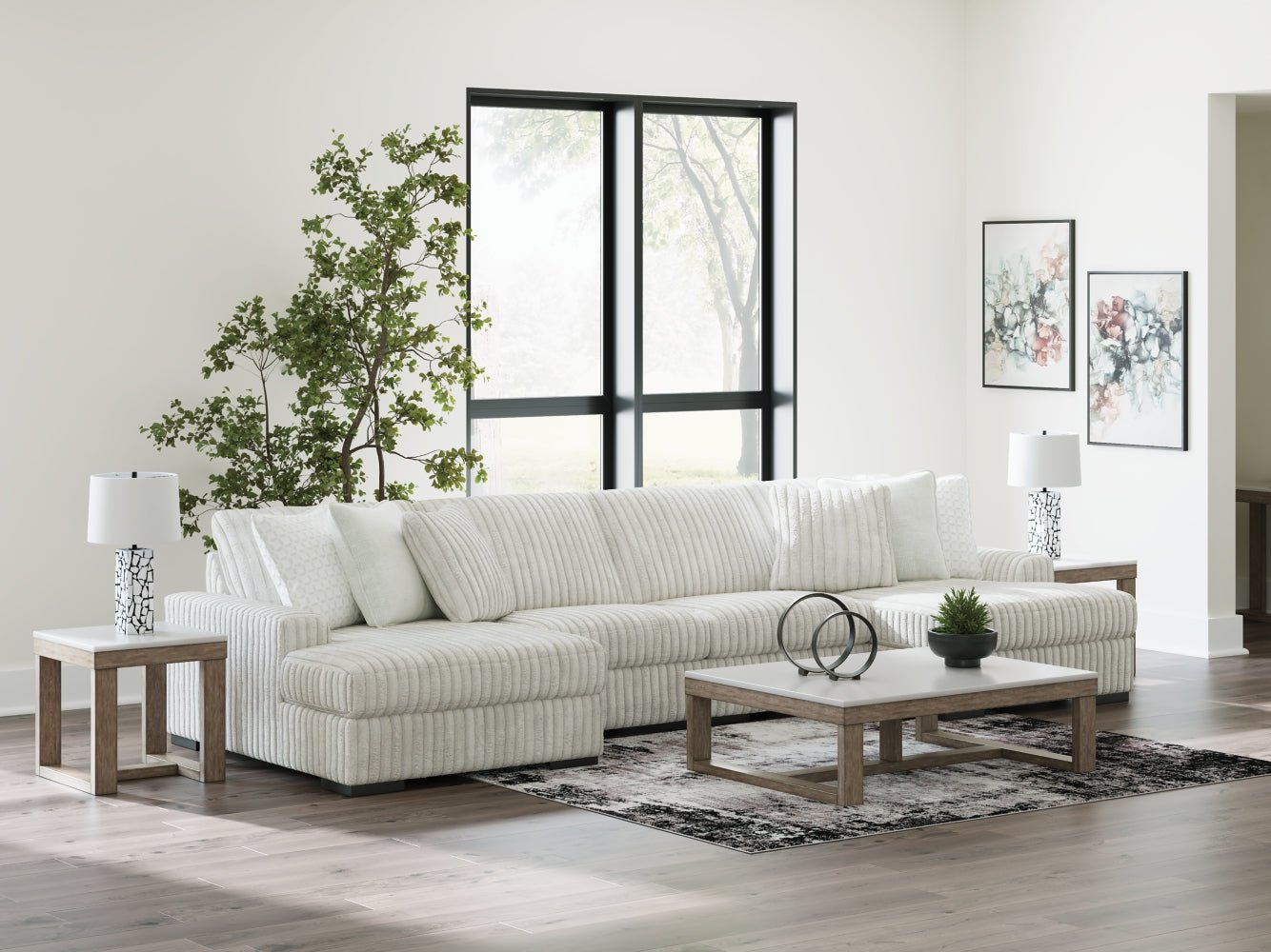 AshleyStupendous 4 - Piece Sectional with Double Chaise