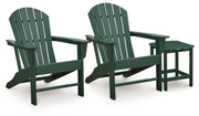 AshleySundown Shores 2 Adirondack Chairs with End table