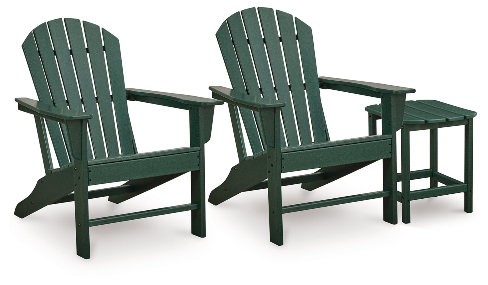 AshleySundown Shores 2 Adirondack Chairs with End table