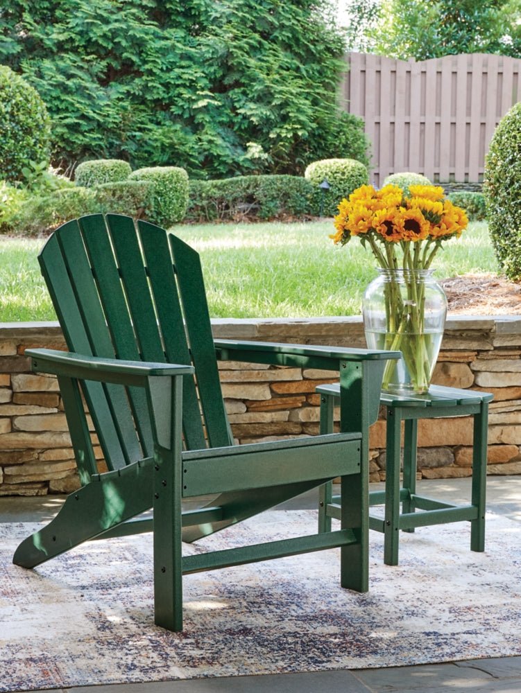 AshleySundown Shores Adirondack Chair with End table