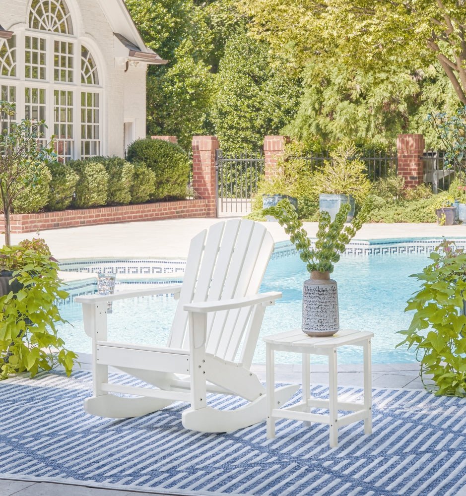 AshleySundown Treasure Outdoor Rocking Chair and End Table Set