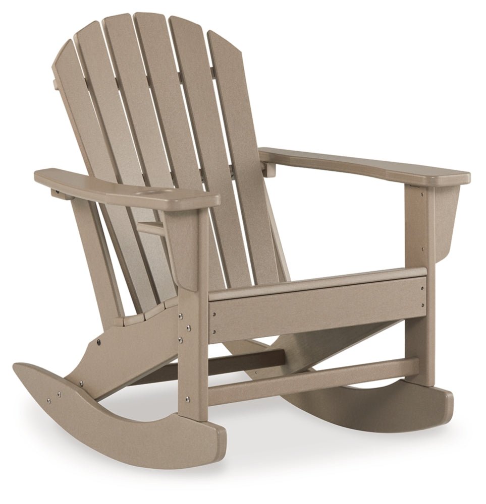 AshleySundown Treasure Outdoor Rocking Chairs and End Table Set