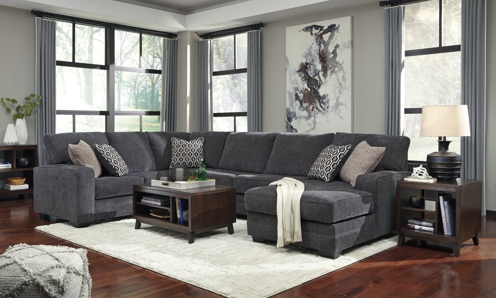 AshleyTracling 3 - Piece Sectional with Chaise