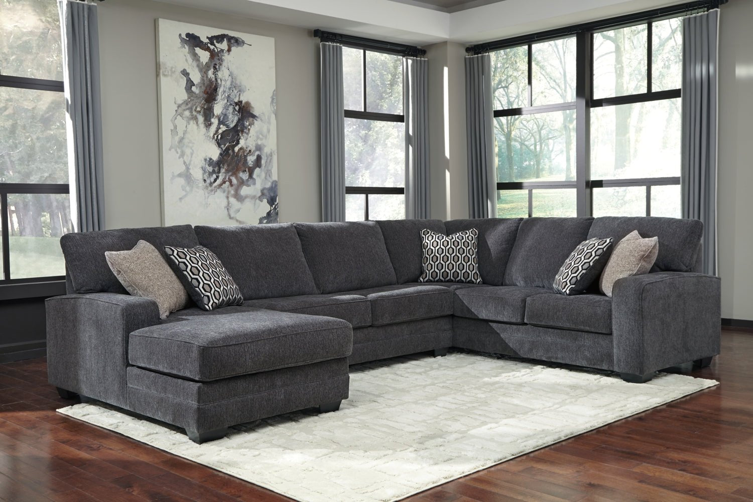 AshleyTracling 3 - Piece Sectional with Chaise