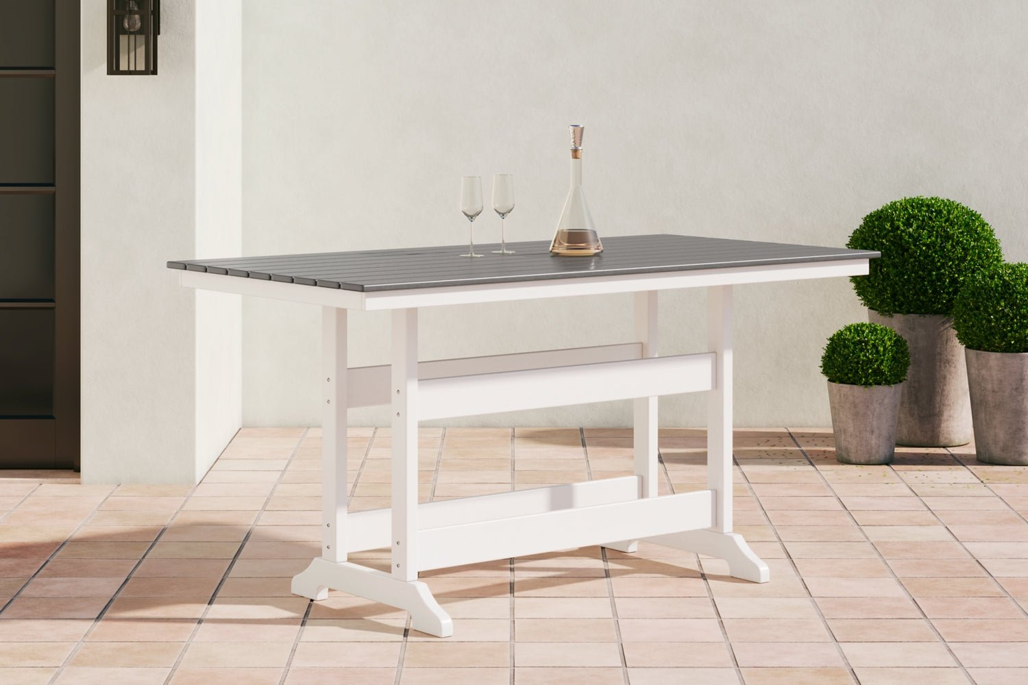 AshleyTransville Outdoor Counter Height Dining Table