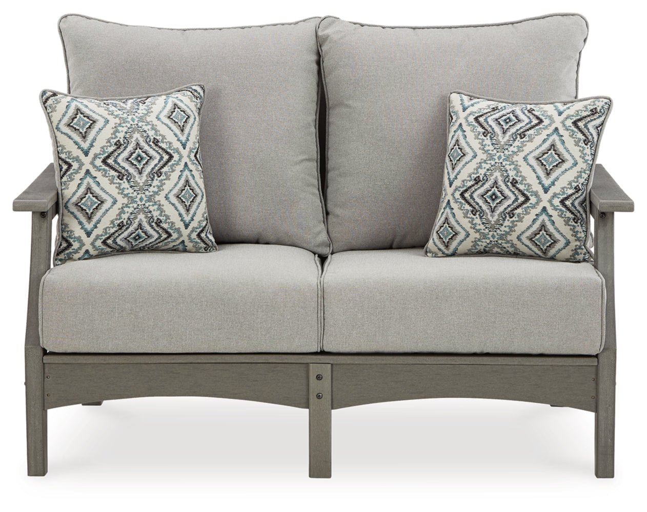 AshleyVisola 2 - Piece Outdoor Loveseat & Coffee Table Set