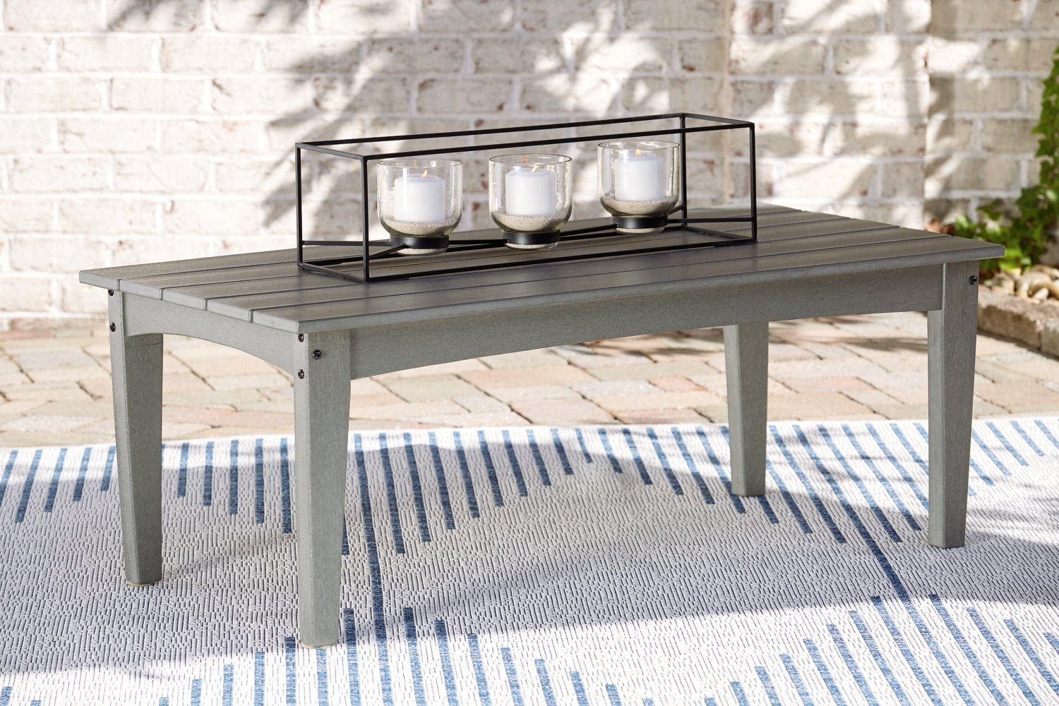 AshleyVisola 2 - Piece Outdoor Loveseat & Coffee Table Set