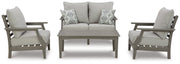 AshleyVisola 4 - Piece Outdoor Loveseat Conversation Set