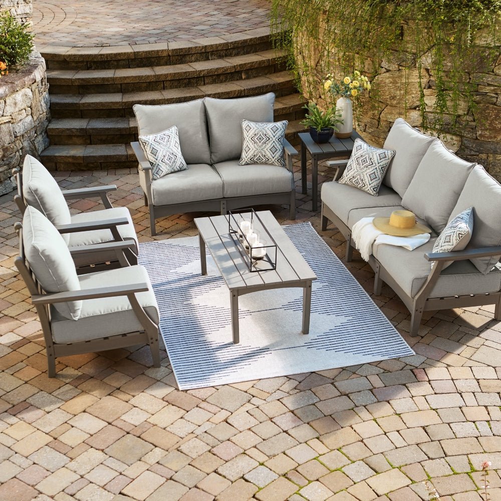 AshleyVisola 6 - Piece Outdoor Sofa & Loveseat Set
