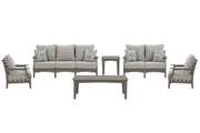 AshleyVisola 6 - Piece Outdoor Sofa & Loveseat Set