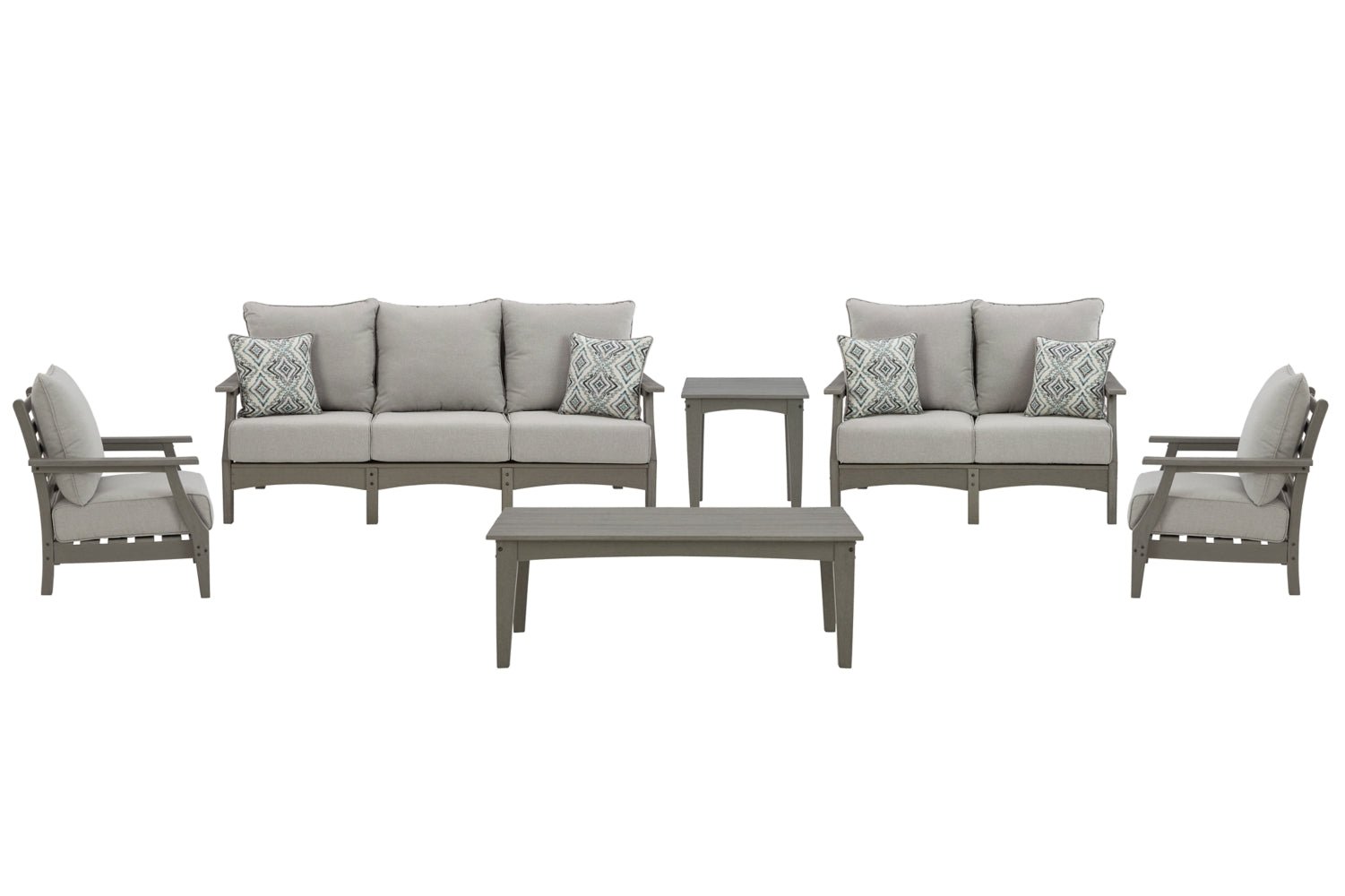 AshleyVisola 6 - Piece Outdoor Sofa & Loveseat Set
