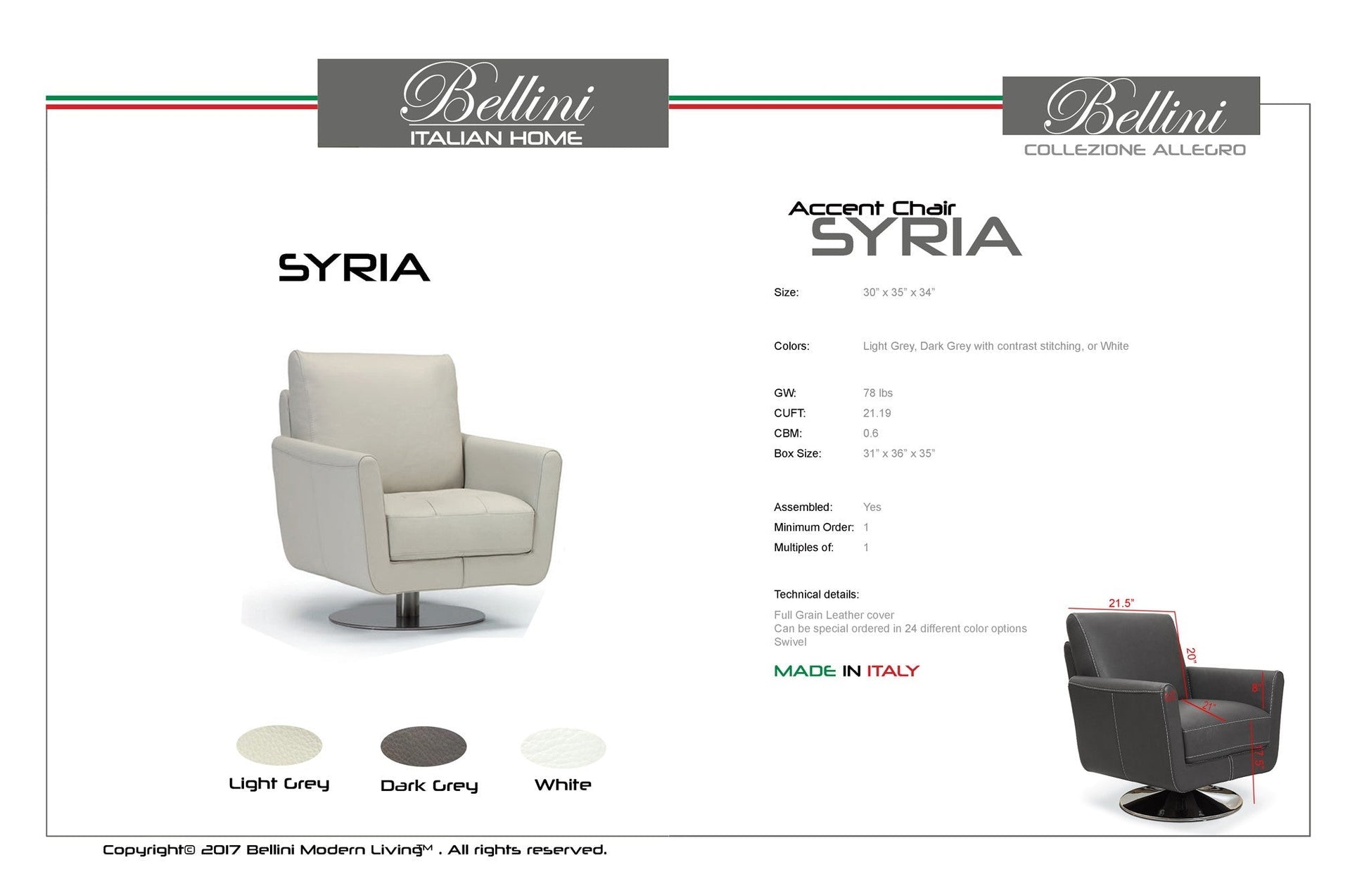 BLISyria LGY swivel chair