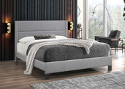 Light Grey Fabric Bed IF-5354